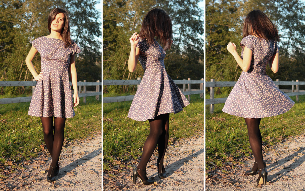 Anna Dress By Hand London with half circle skirt