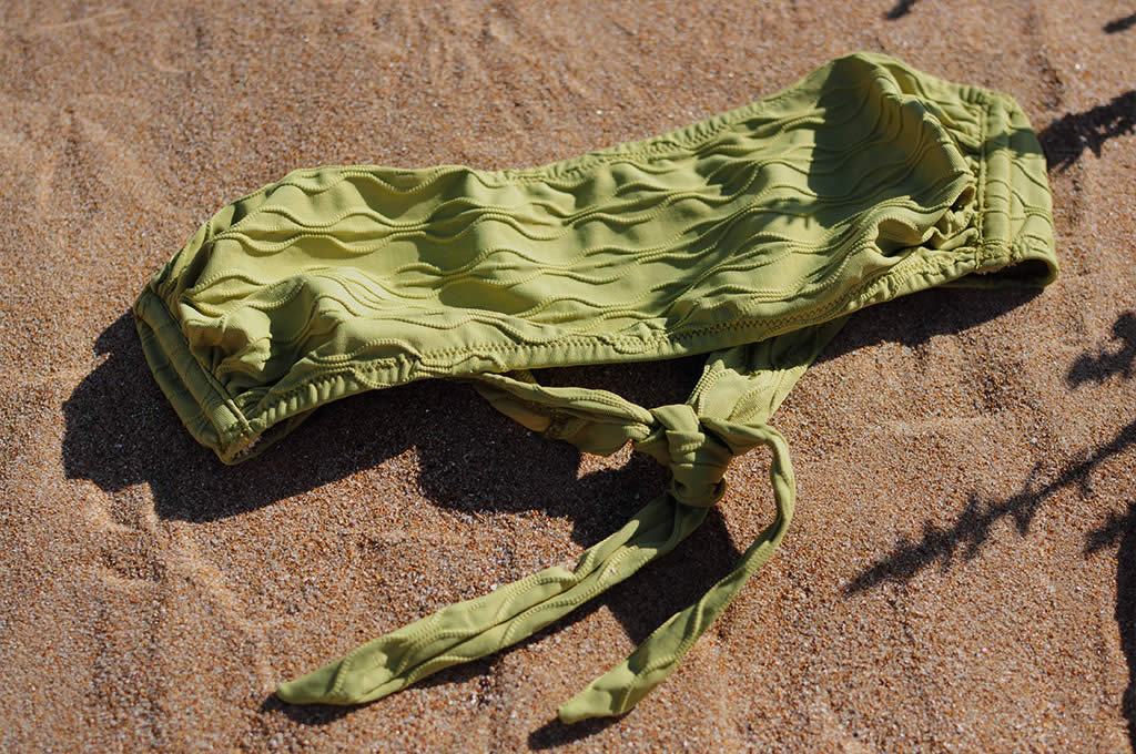 ladulsatina DIY pistachio bikini bandeau Detail bra