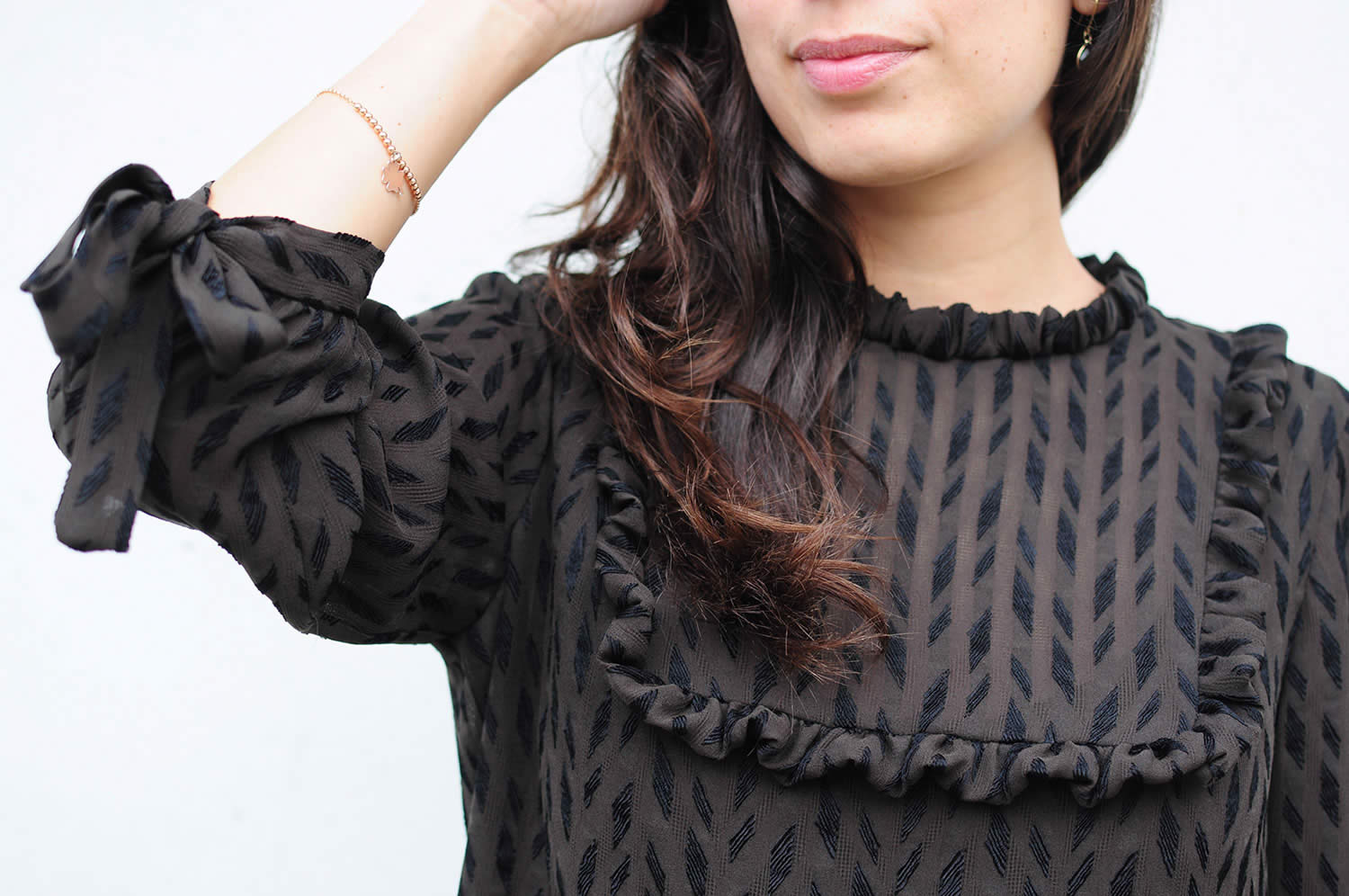Ladulsatina - Sewing blog - Blog di cucito - Jolanda blusa by Atelier Vicolo n 6 in silk viscose blend - Details