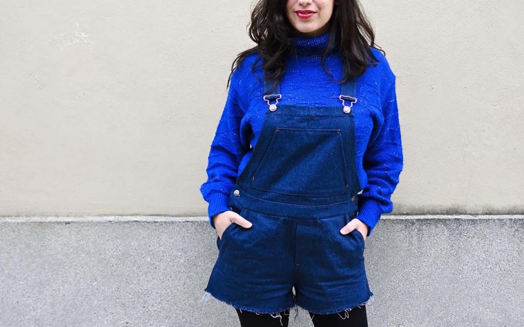 Constance overall salopette in denim cover